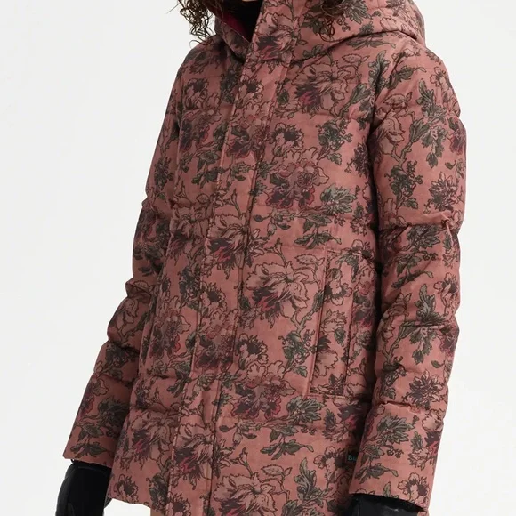 Burton Floral Women's Jacket - Pink and Black - Picture 1 of 7